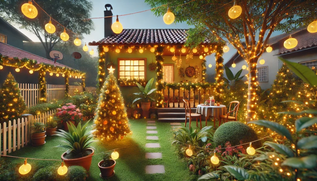 jardins-decorados-de-natal-2-1024x585 Como Transformar Seu Jardim em Um Espaço Mágico Nesse Natal?