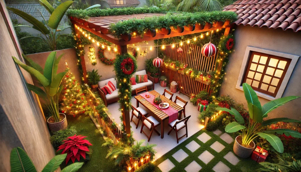 jardins-decorados-de-natal-4-1024x585 Como Transformar Seu Jardim em Um Espaço Mágico Nesse Natal?