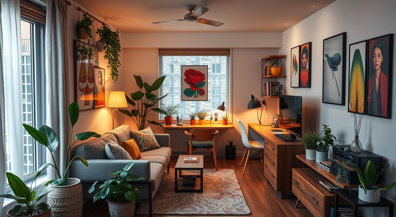 inspiração de apartamento pequeno