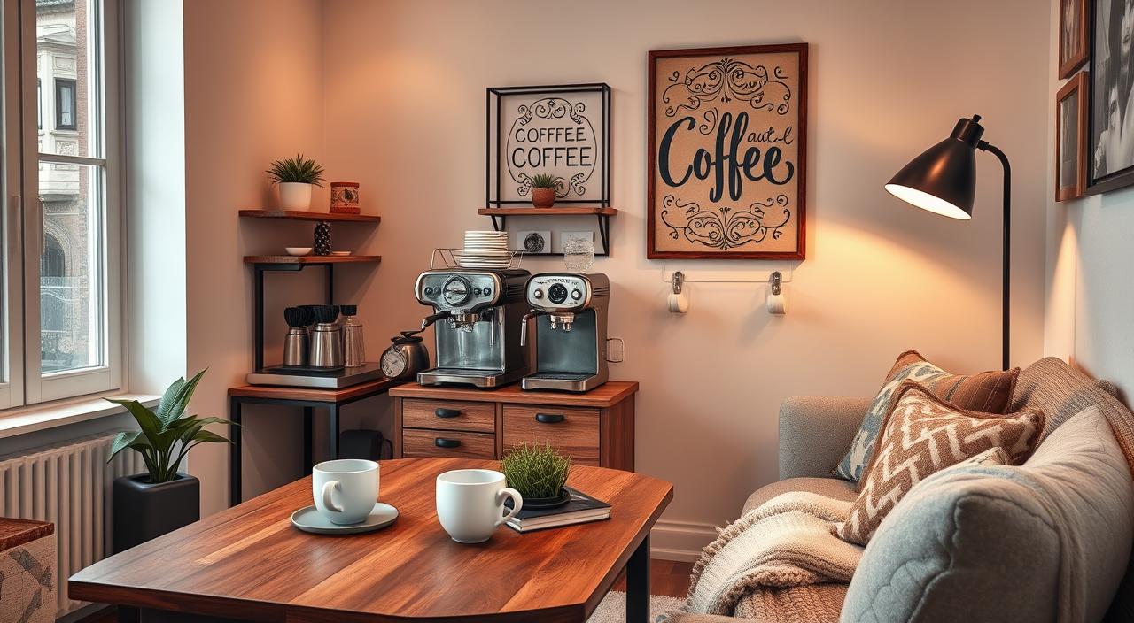 Cantinho do Café na Sala Pequena: 10 Inspirações Charmosas