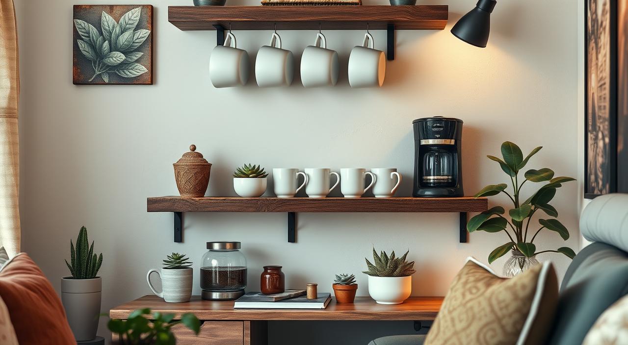 Cantinho do Café na Sala Pequena: 10 Inspirações Charmosas