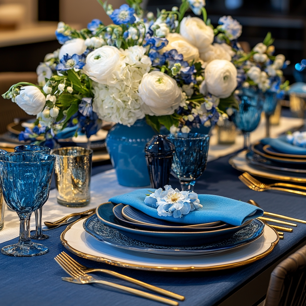 0_0 Mesa Posta Azul: Elegância e Dicas para Decoração Perfeita