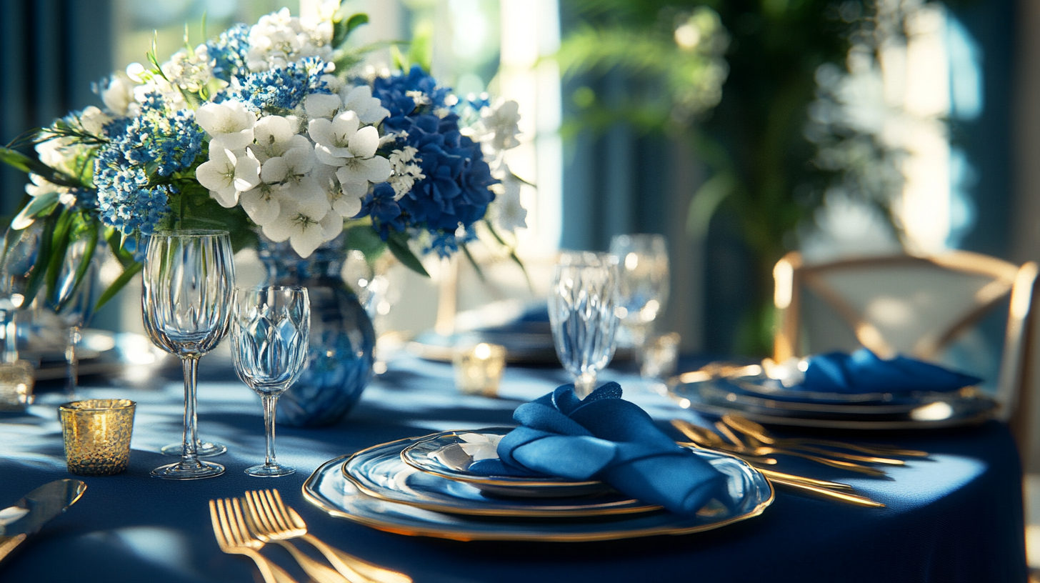 0_3 Mesa Posta Azul: Elegância e Dicas para Decoração Perfeita