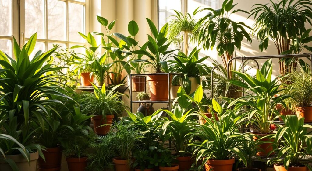 A-lush-inviting-indoor-space-filled-with-a-variety-of-thriving-potted-plants-arranged-in-a-1024x563 Blog Casa e Jardim na Ventrameli Decor com Dicas Incríveis