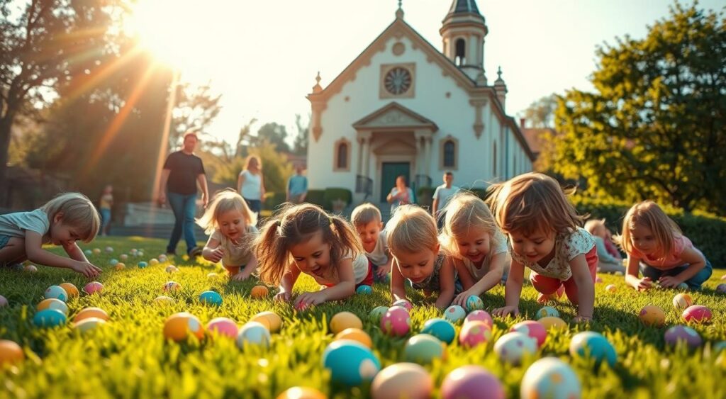 caca-aos-ovos-1024x563 Decoração para Páscoa na Igreja: Inspirações Criativas