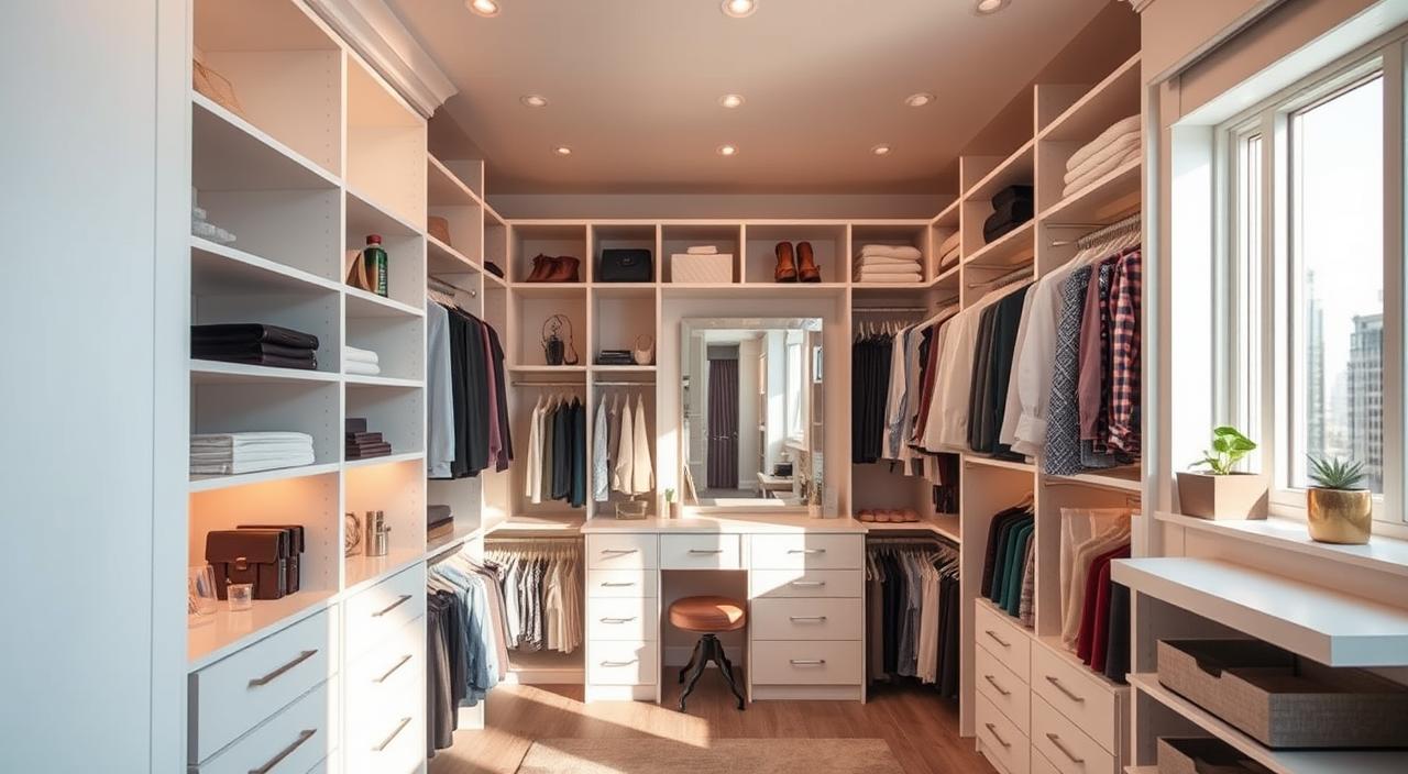15 Dicas Simples de Organização de Closets Eficientes