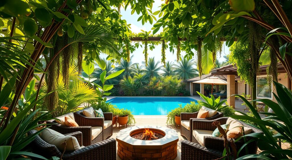 Area-externa-tropical-1024x563 Estilo Tropical: Surpreenda-se com a decoração desta casa