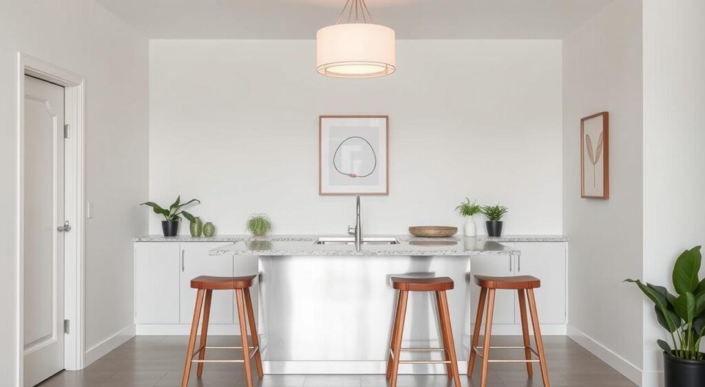 Area-gourmet-simples-com-decoracao-minimalista-1024x563 Churrasqueira Área Gourmet Pequena: Dicas e Estilos