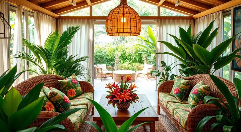 Decoracao-de-ambientes-estilo-tropical-1024x563 Estilo Tropical: Surpreenda-se com a decoração desta casa