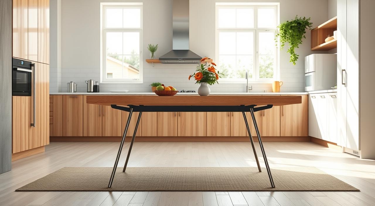Mesa dobrável para cozinha