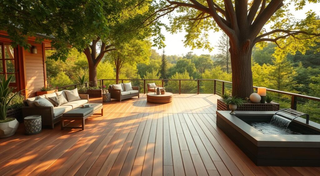 Modelos-de-deck-de-madeira-para-jardim-1024x563 Deck de madeira pra deixar sua área externa ainda mais linda