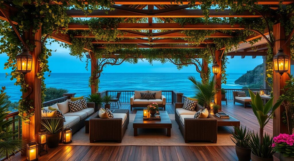 areas-externas-decoradas-1024x563 Casa de Praia Como Decorar: 10 Ideias Que Trazem Leveza