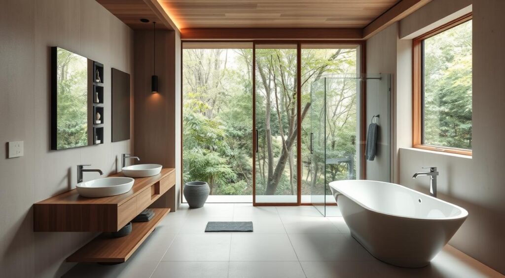banheiro-Japandi-1024x563 Estilo Japandi: 10 Maneiras de Usar Essa Tendência Que Encanta