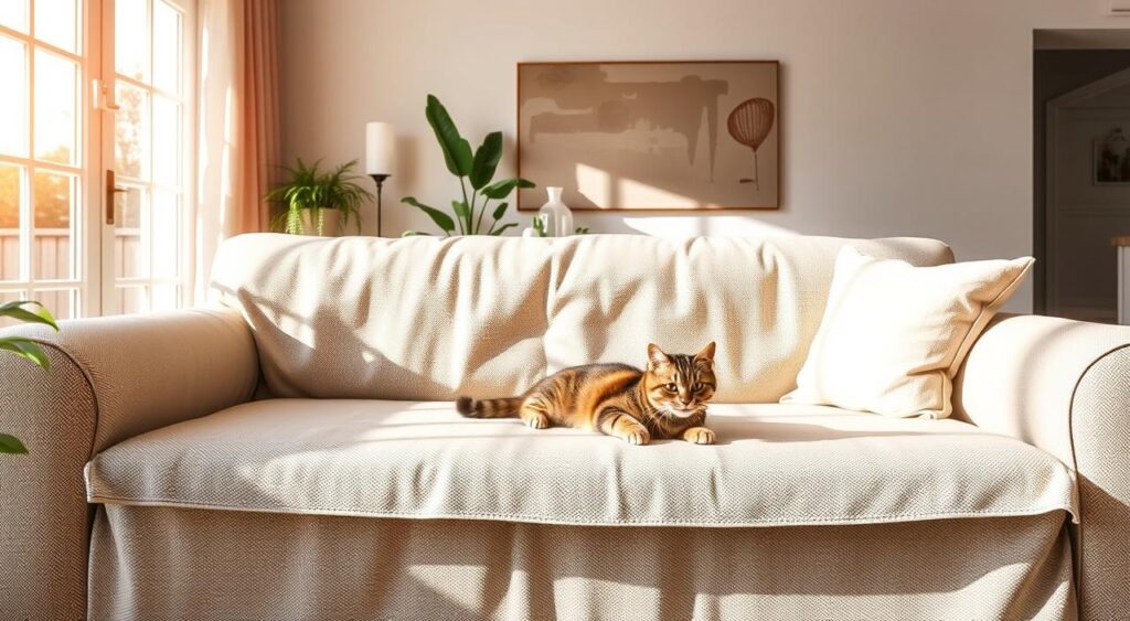 capas-para-sofa-com-pets-1024x563 Sofá com Capa pra renovar a decoração da sua sala com estilo