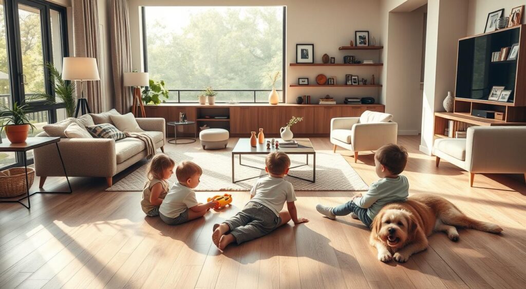 conforto-para-criancas-e-pets-1024x563 Piso Vinílico na Sala é mais rápido e prático do que você imagina