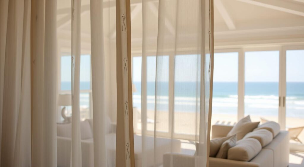 cortinas-para-decoracao-de-ambientes-1024x563 Casa de Praia Como Decorar: 10 Ideias Que Trazem Leveza