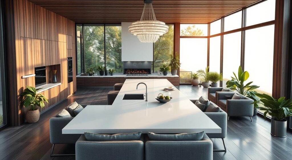 decoracao-area-gourmet-1-1024x563 Área Gourmet Fechada com Blindex: Conforto e Estilo