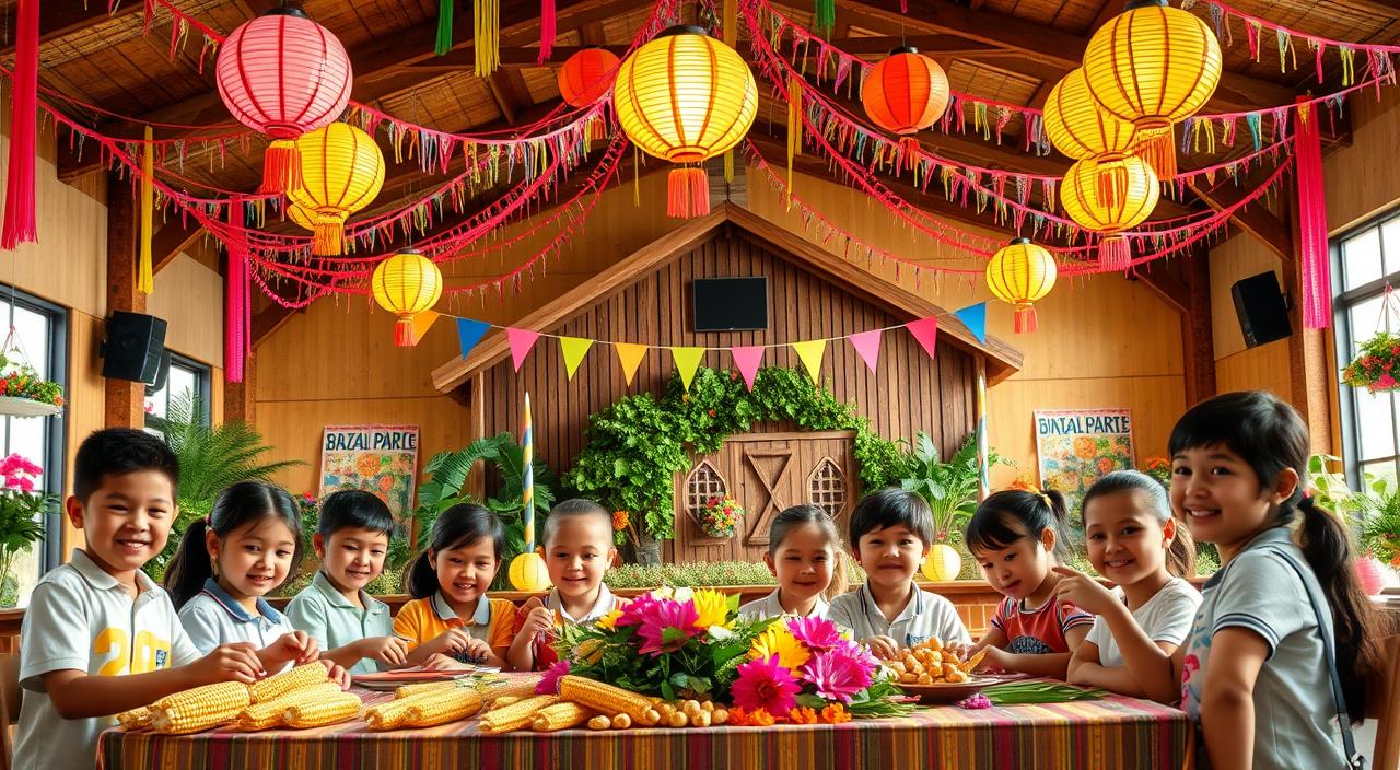 decoração de festa junina escolar