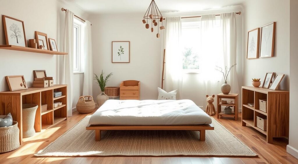 decoracao-montessoriana-1024x563 Cama montessoriana: diferente, mas muito prática. Vem conhecer!
