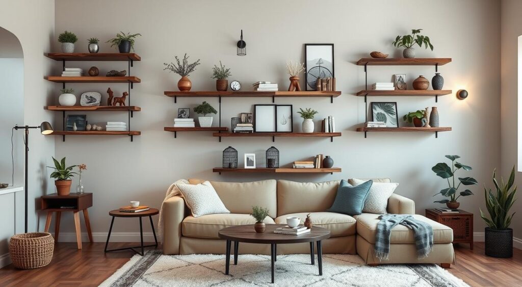 estilos-de-decoracao-prateleiras-1024x563 Prateleiras flutuantes: Os 3 modelos mais escolhidos são lindos!