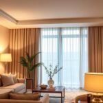 iluminação em decoração neutra