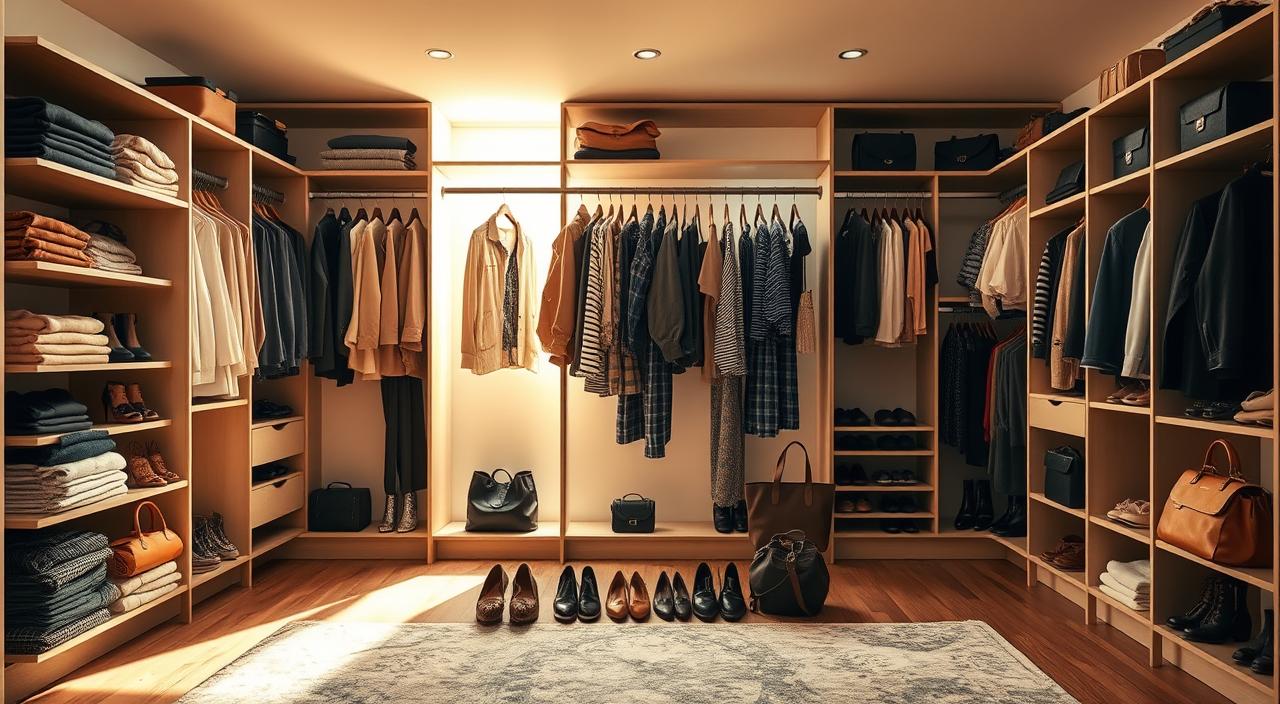 inspirações de closet aberto com araras