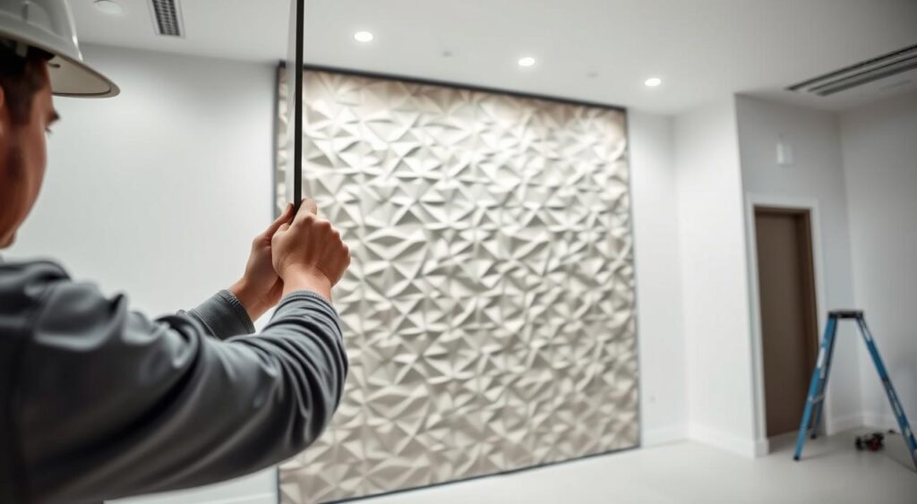 instalacao-do-revestimento-de-parede-3D-1024x563 Revestimento 3D para paredes: Estilo Moderno