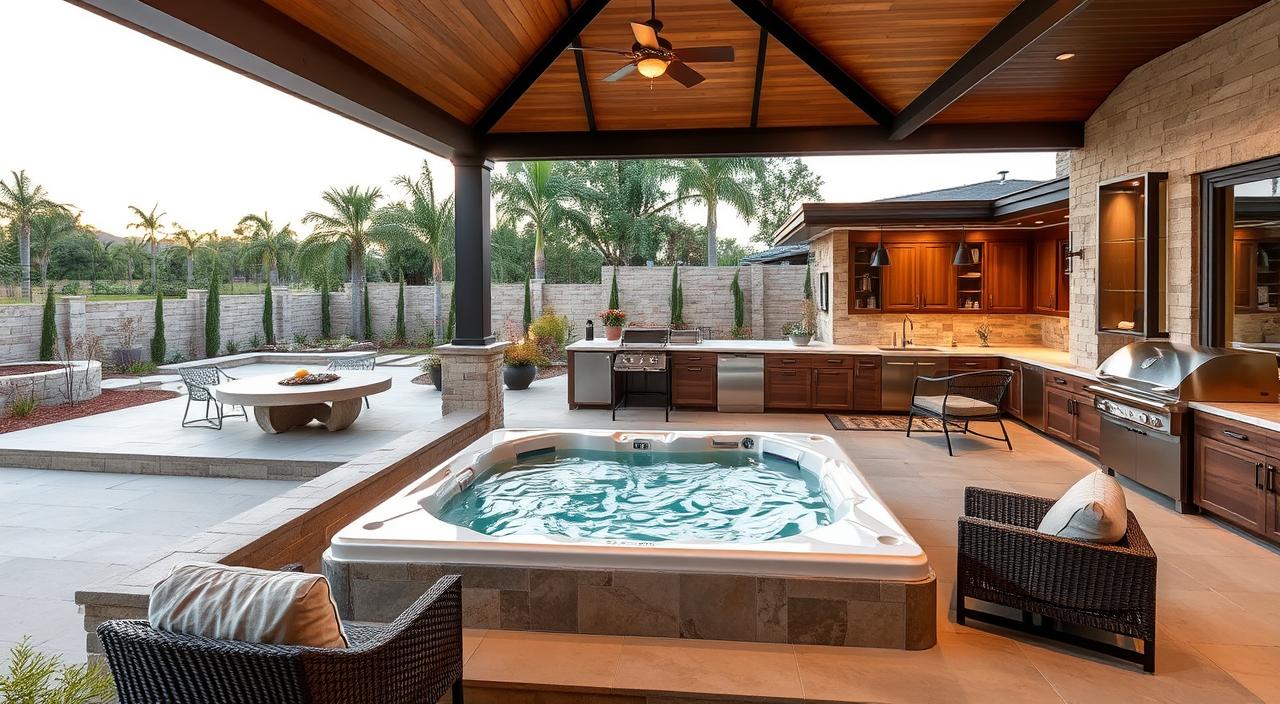 integração de ambientes, jacuzzi e espaço gourmet