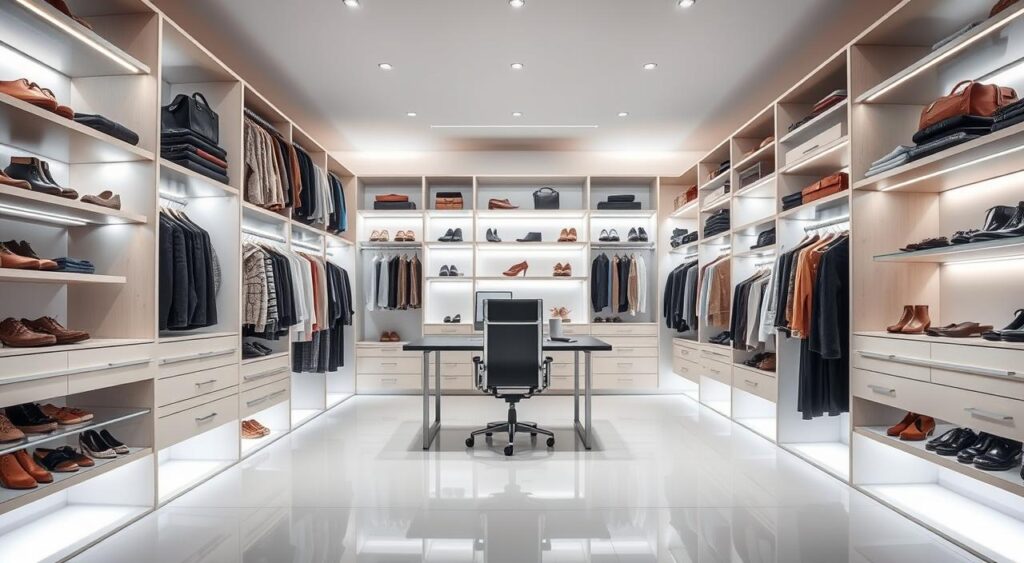 manutencao-de-closet-1024x563 Closet Aberto com Araras: Como organizar corretamente e Evitar Bagunça