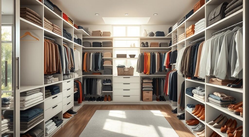 organizacao-do-guarda-roupa-1024x563 Guarda-roupa Embutido: 10 Ideias Que Valem Cada Centímetro