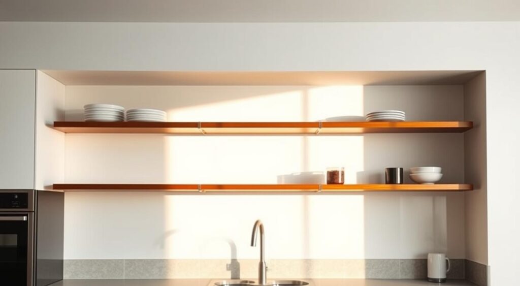 prateleiras-flutuantes-cozinha-1024x563 Prateleiras flutuantes: Os 3 modelos mais escolhidos são lindos!