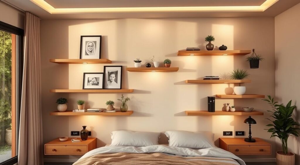 prateleiras-flutuantes-quarto-1024x563 Prateleiras flutuantes: Os 3 modelos mais escolhidos são lindos!