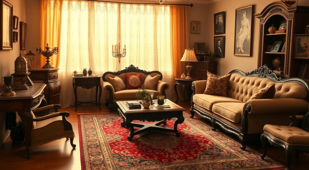 sala-de-estar-vintage-1024x563 Estilo Vintage: O Retorno Que Está Dominando a Decoração