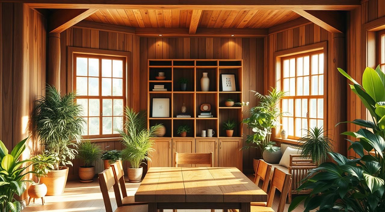 tendências de decoração com madeira