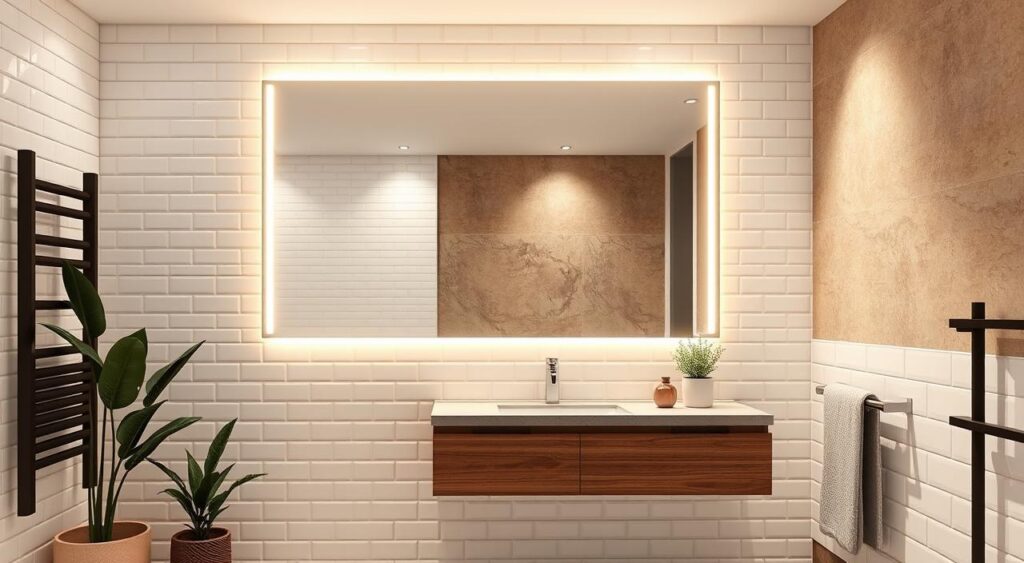 tendencias-em-decoracao-para-banheiros-modernos-1024x563 Espelhos com LED embutido para banheiros vale a pena?