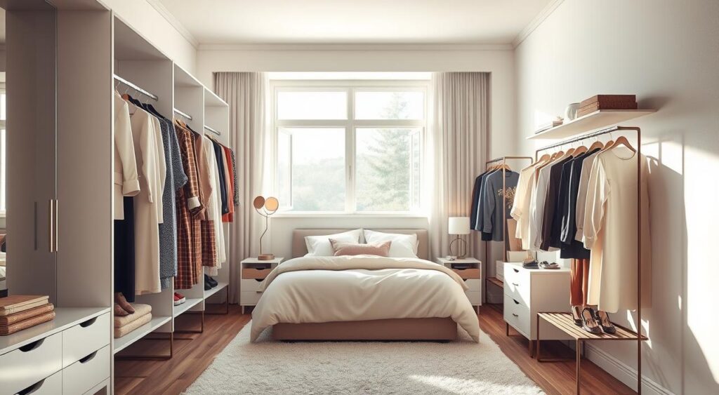 transformar-quarto-1024x563 Closet Aberto com Araras: Como organizar corretamente e Evitar Bagunça