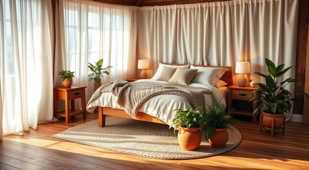 Decoracao-de-quarto-aconchegante-1024x563 Ideias para uma Casa Simples Bem Decorada