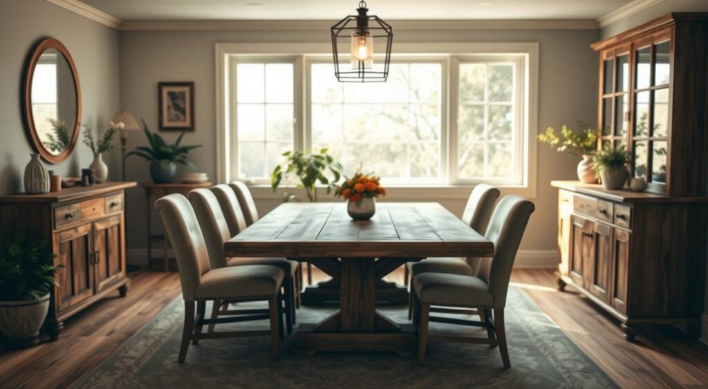 Mobiliario-de-jantar-1024x563 14 Ideias de Decoração Simples Que Deixam a Casa Mais Charmosa