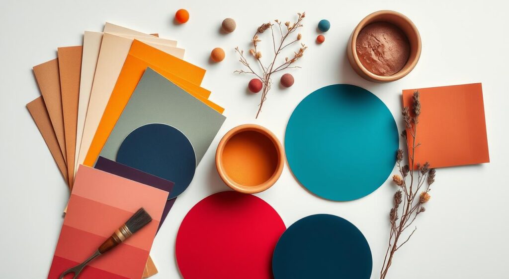Paleta-de-cores-inspiradora-na-decoracao-1024x563 14 Ideias de Decoração Simples Que Deixam a Casa Mais Charmosa