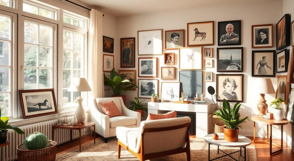 Personalizacao-do-espaco-com-arte-1024x563 14 Ideias de Decoração Simples Que Deixam a Casa Mais Charmosa