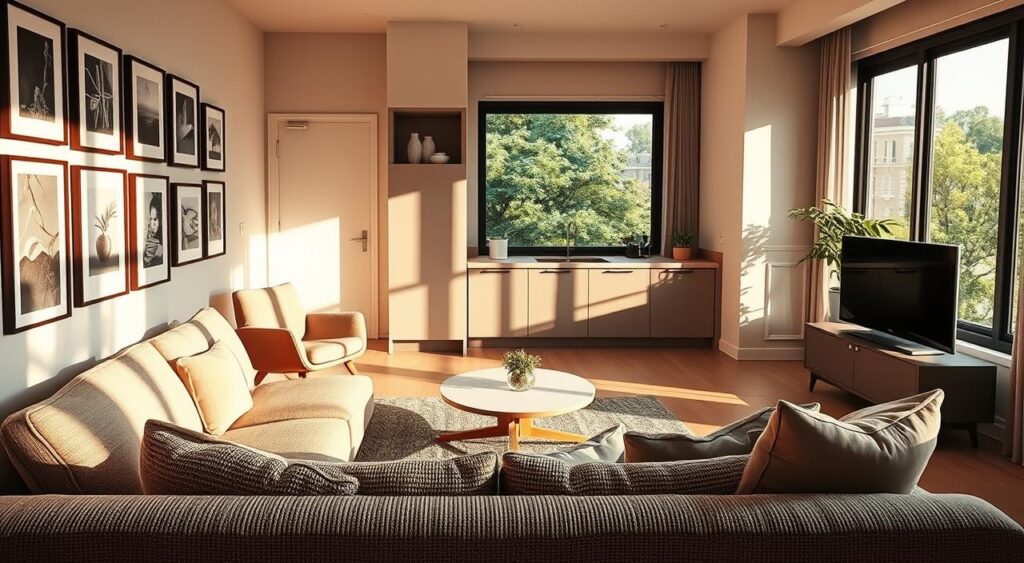 ambiente-acolhedor-1024x563 Decore seu Apartamento de Solteiro Moderno