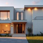 casa moderna com porcelanato