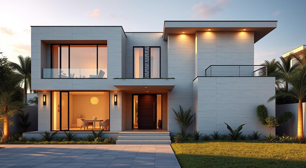 casa moderna com porcelanato