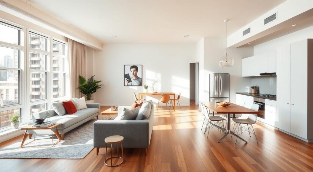 circulacao-em-apartamentos-pequenos-1024x563 Dicas de Decoração para Apartamentos Pequenos