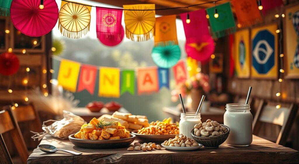 combinacoes-de-decoracao-com-bandeirolas-decorativas-juninas-1024x563 Bandeirinhas de Tecido para Festa Junina - Decore Já!