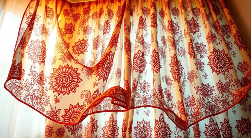 cortinas-com-padroes-1024x563 Melhor Cor de Cortina para Sala: Escolha Ideal