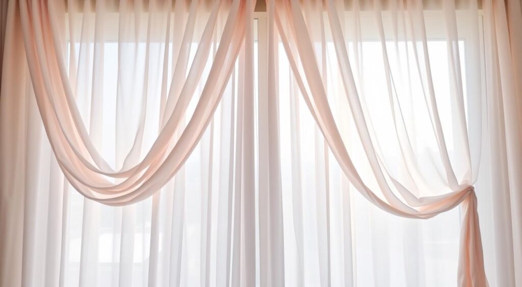 cortinas-em-tons-pastel-1024x563 Melhor Cor de Cortina para Sala: Escolha Ideal