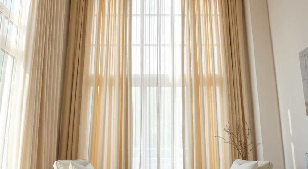 cortinas-que-aumentam-a-sensacao-de-espaco-1024x563 Ideias para Casas Pequenas Simples e Criativas que Surpreendem