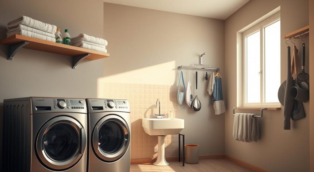 decoracao-criativa-na-area-de-servico-1024x563 Como Organizar Áreas de Serviços pra fazer tudo mais rápido?