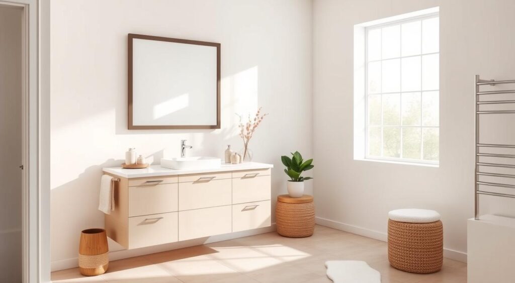 decoracao-de-banheiro-simples-1024x563 10 Dicas de Decoração Simples e Charmosa para sua Casa